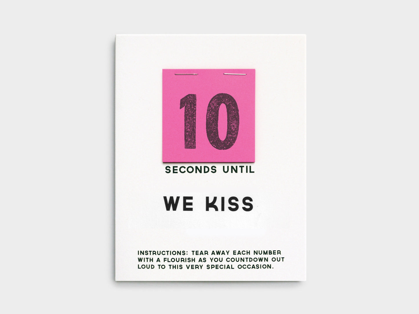 Kiss Countdown Card