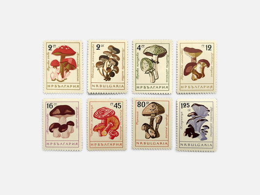 Bulgarian Mushroom Stamps (1961)
