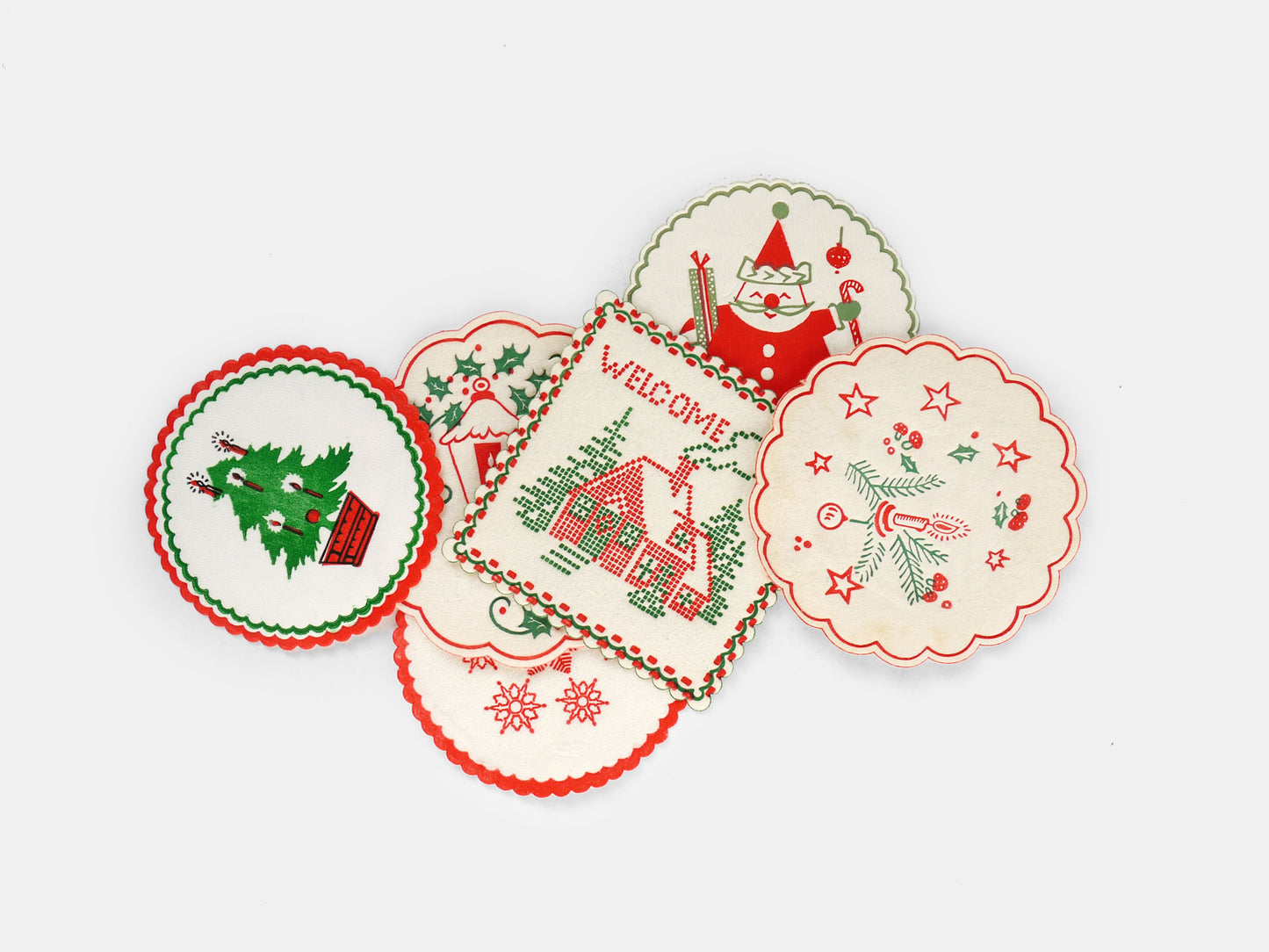 Holiday Coasters (x5)
