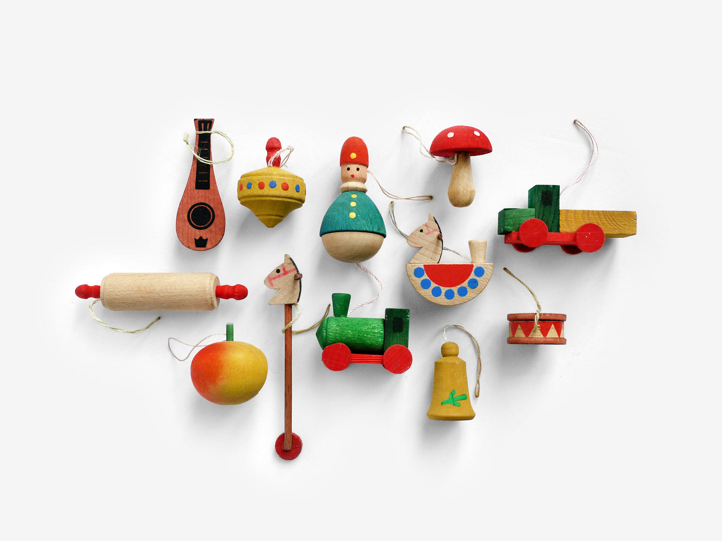 Wood Tree Ornaments (1960s)