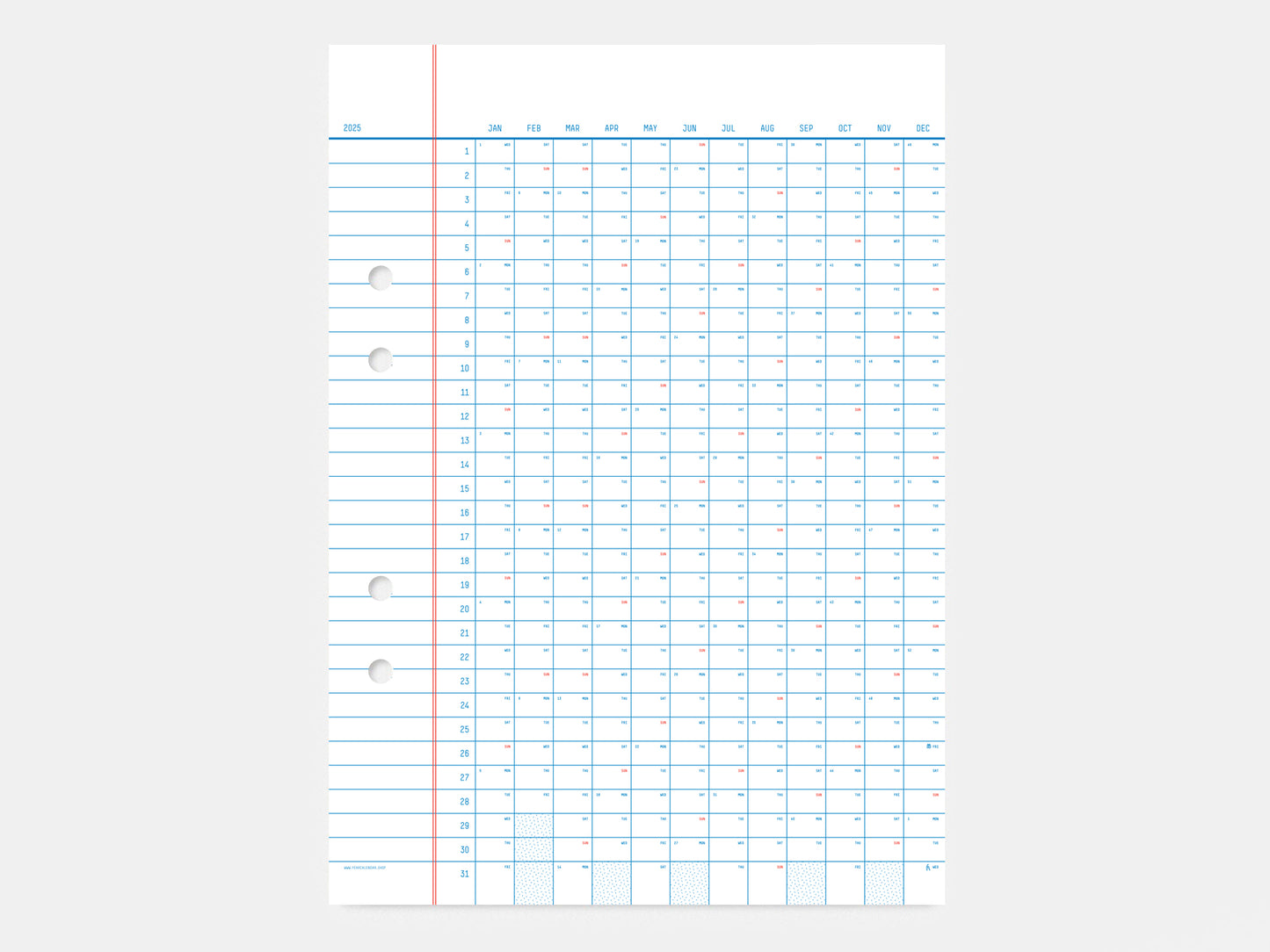 Foolscap Planner 2025