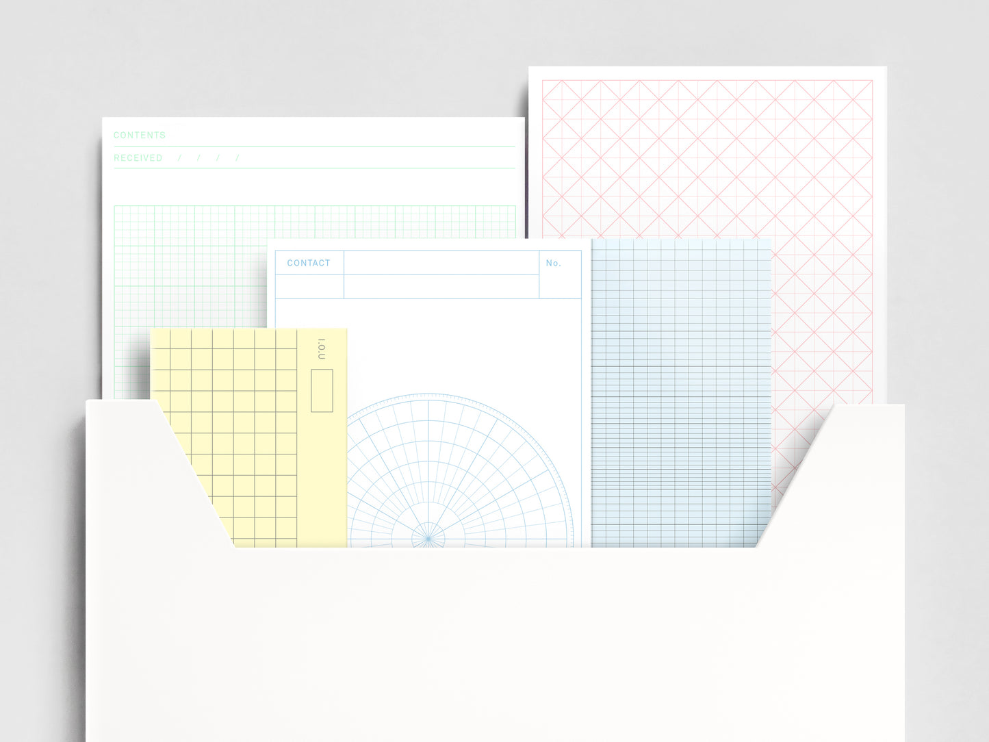 Mail Box Graph Envelope Set