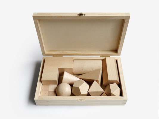 Wood Polyhedra Set