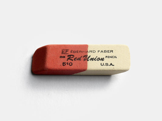 Red Union Eraser (1970s)