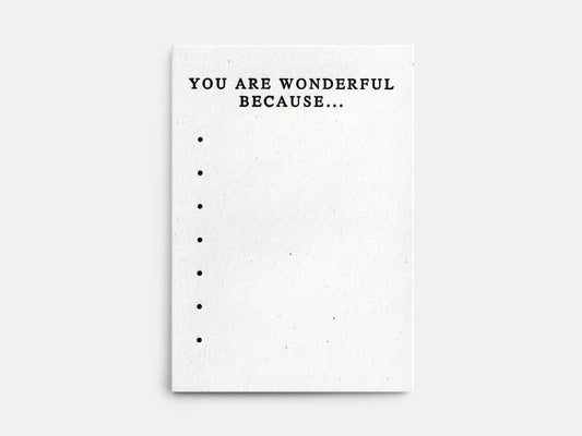 Wonderful List Card