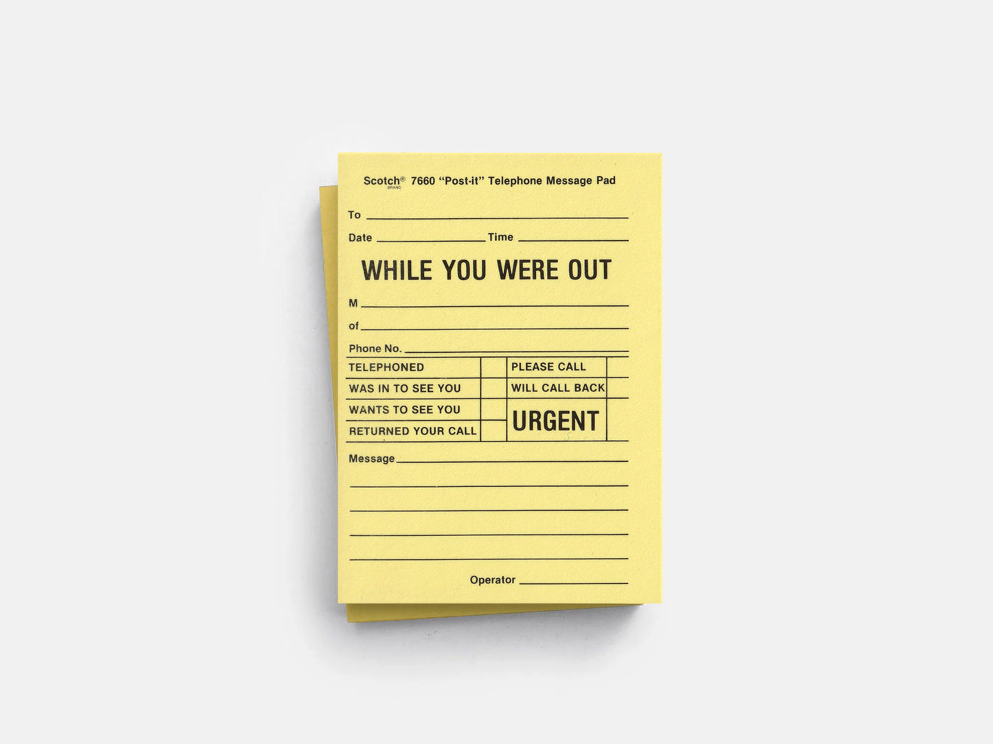 'While You Were Out' Sticky Notes (1990s)