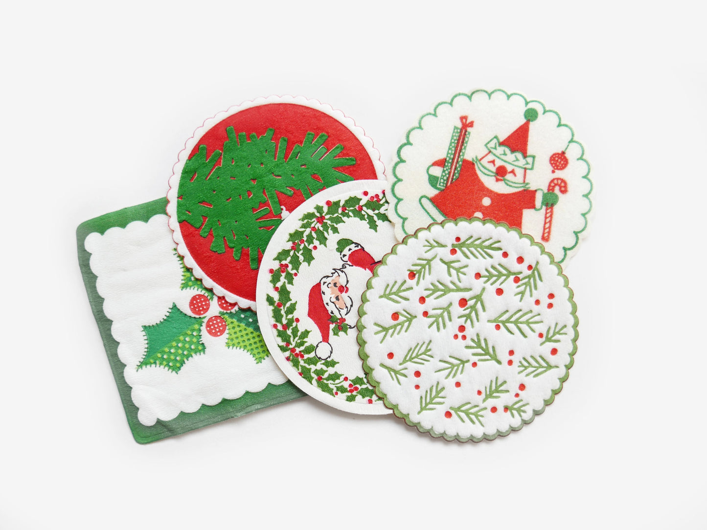 Holiday Coasters (x5)