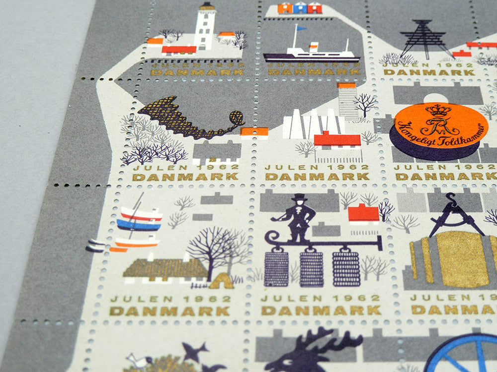 Denmark Stamp Sheet (1962)