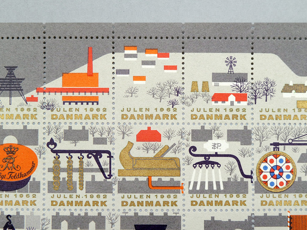 Denmark Stamp Sheet (1962)