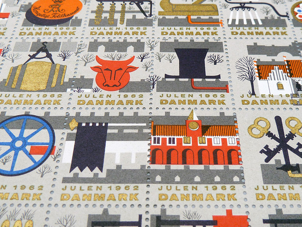 Denmark Stamp Sheet (1962)