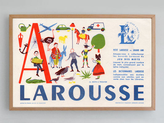 French Alphabet Blotter (1960s)