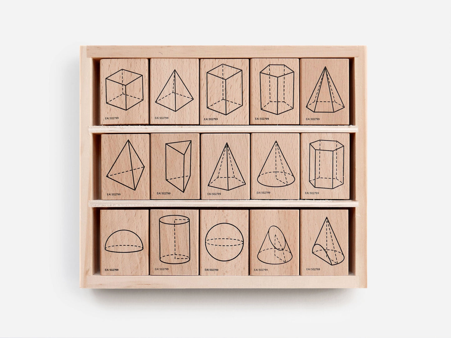 Polyhedra Rubber Stamp Set