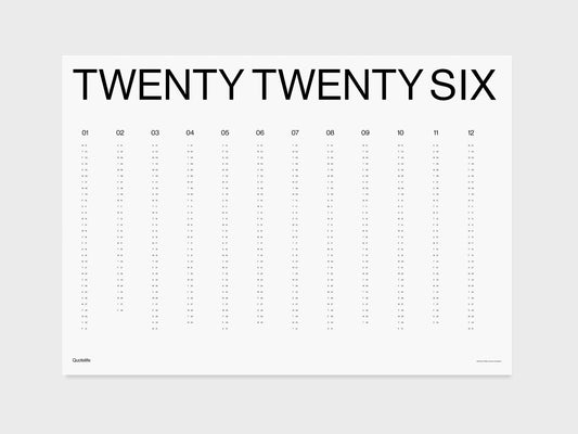 Twenty Twenty Six Wall Planner