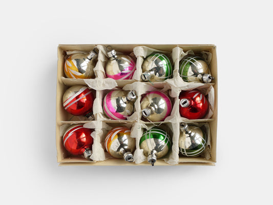 Handmade GDR Bauble Set (1960s)