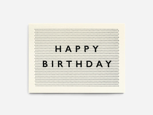 Halftone Birthday Card