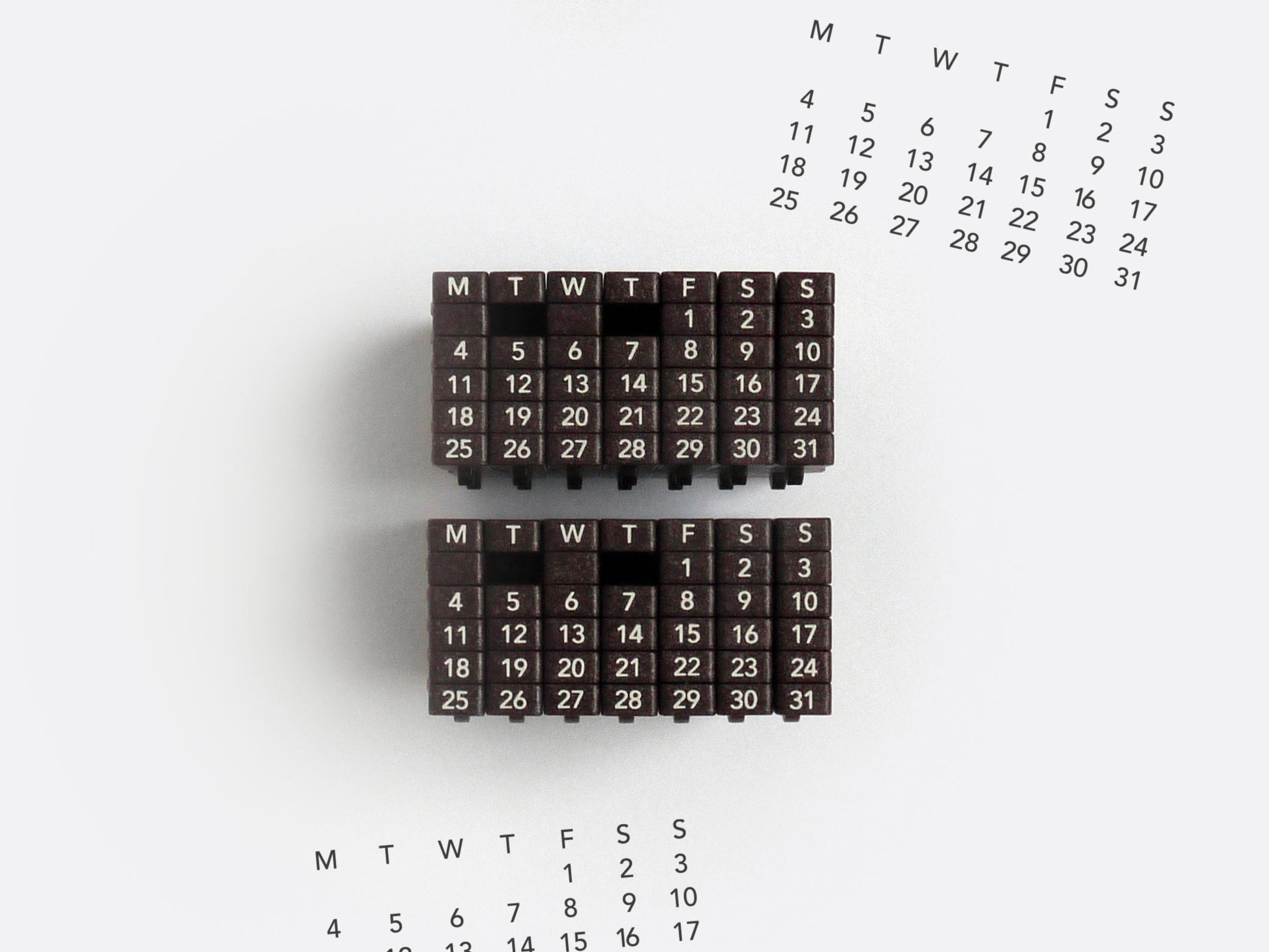 Perpetual Calendar Stamp Present & Correct