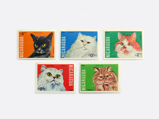 Cat Stamp Set (1984)