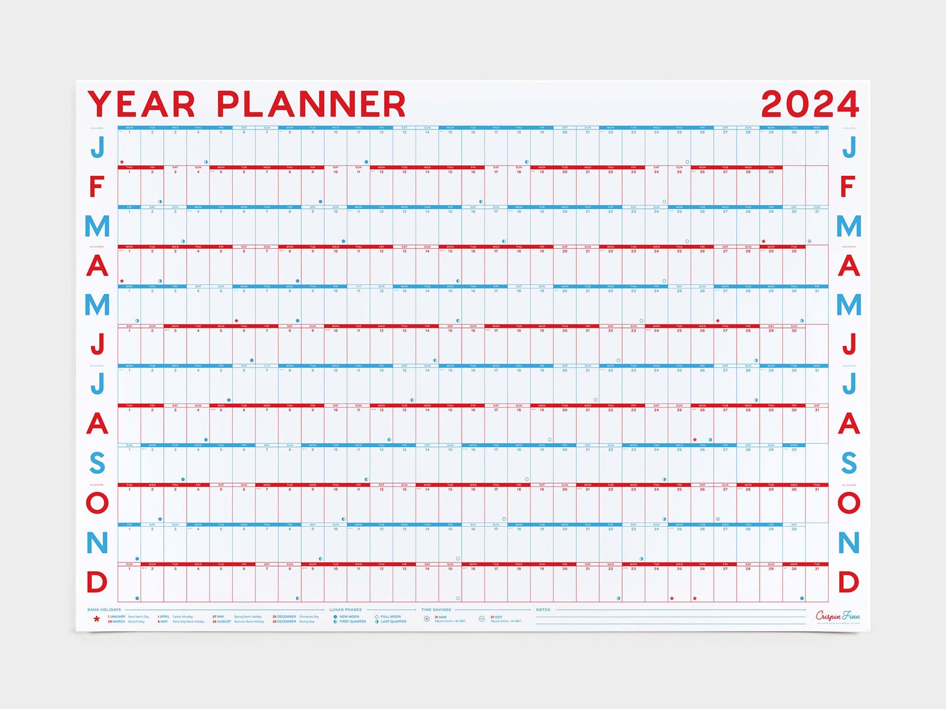 2025 Wall Planner Present & Correct