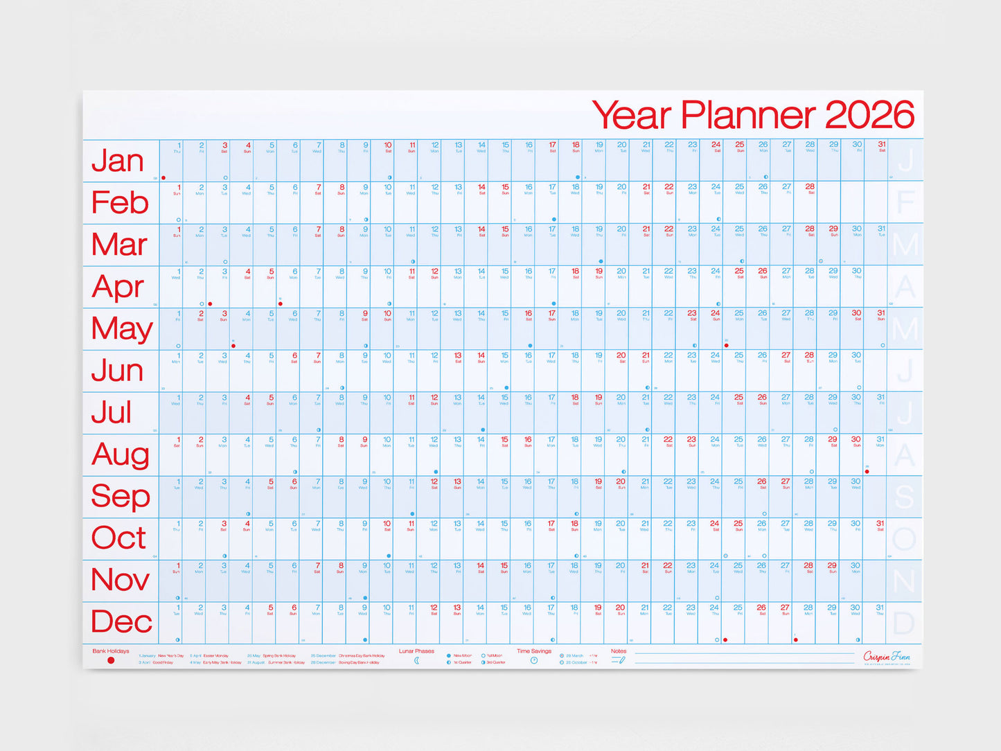 2026 Wall Planner