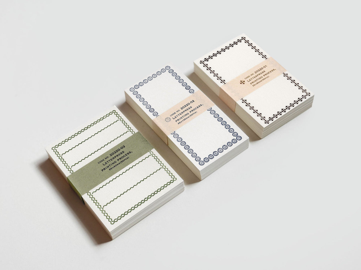 Letterpress Border Cards