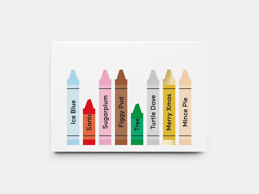 Crayon Christmas Card