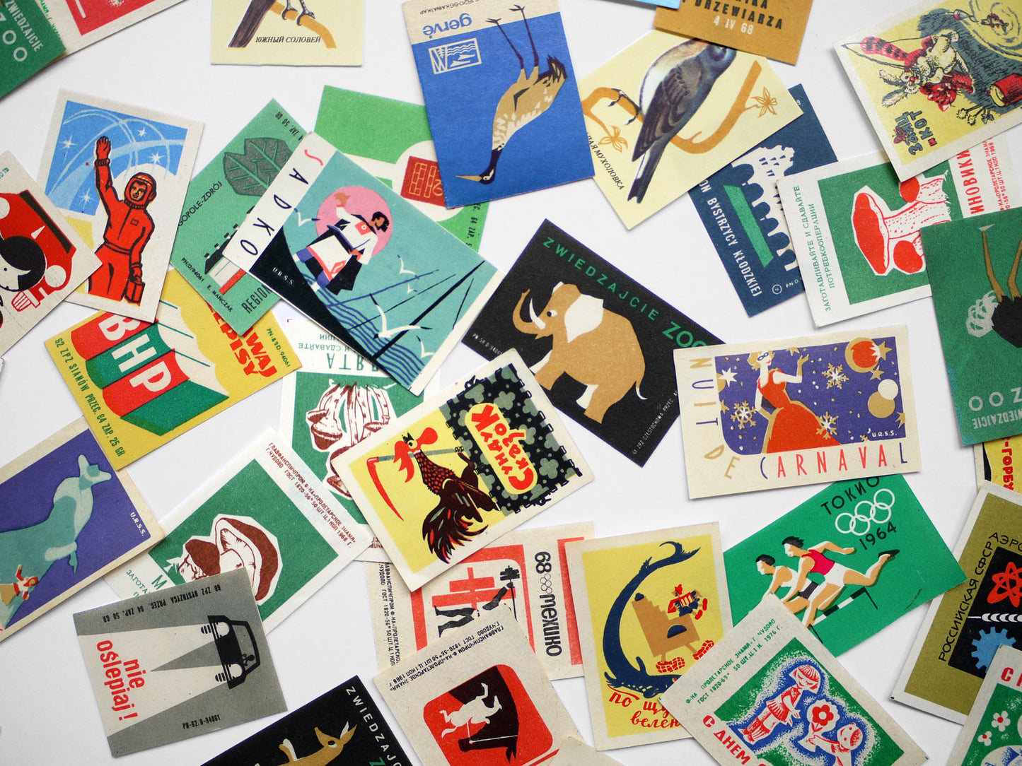 Eastern Bloc Matchbox Labels (x10)