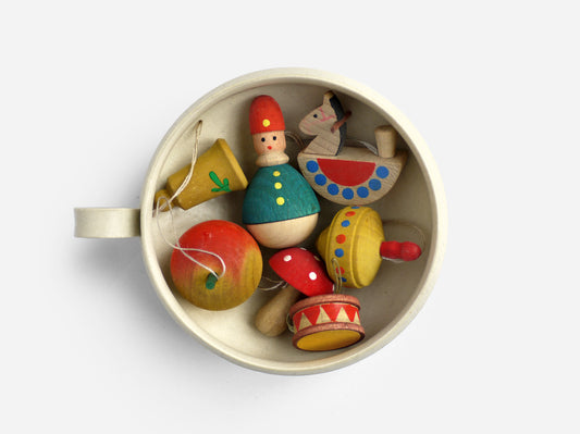 Wood Tree Ornaments (1960s)