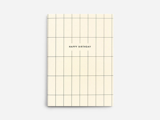Grid Birthday Card