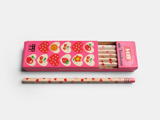 Fruit Heart Pencils (1970s)
