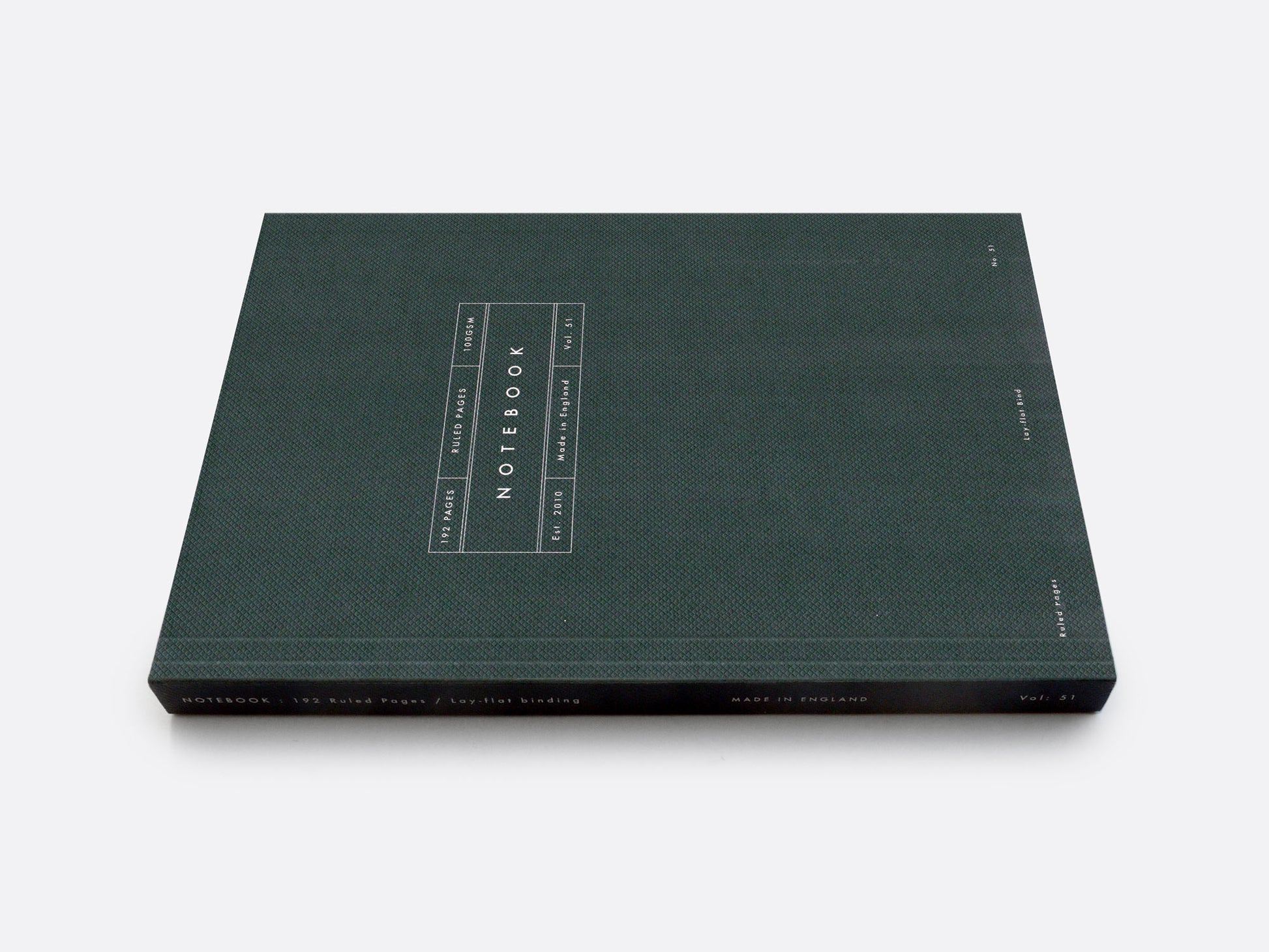 Lay-Flat Ruled Notebook (slim) – Present & Correct