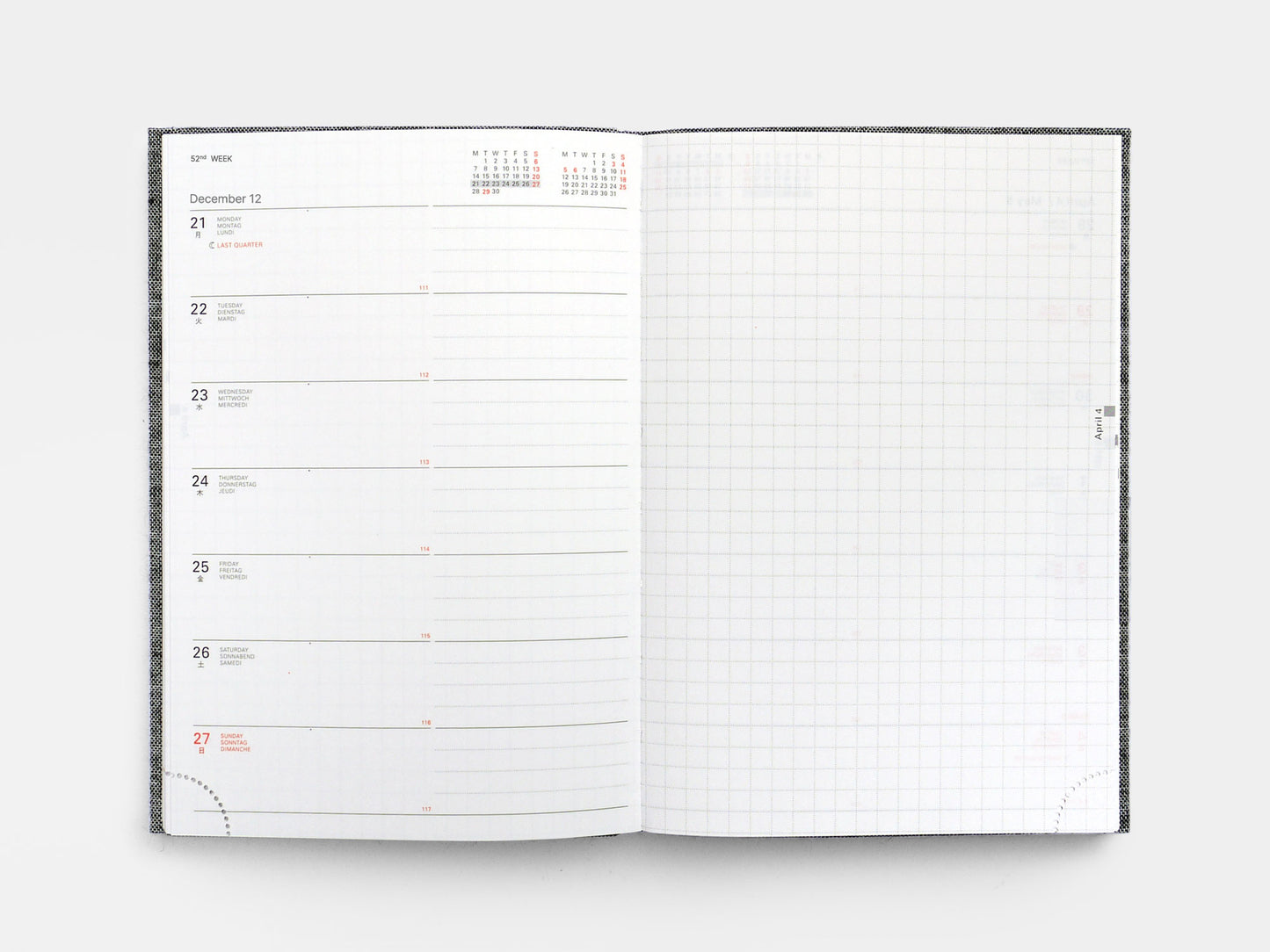 Linen Bound Diary 2026