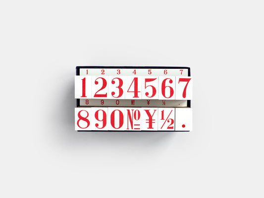 Number Rubber Stamps (Serif)