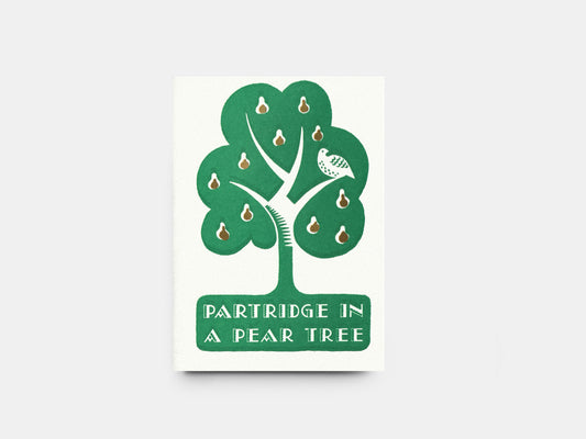 Letterpress Partridge Card