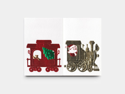 Santa Train Card (1980s)