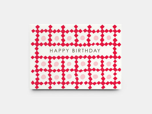 Spots & Diamonds Birthday Card