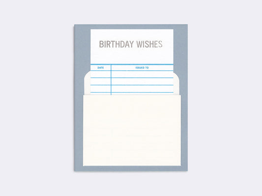 Library Birthday Card