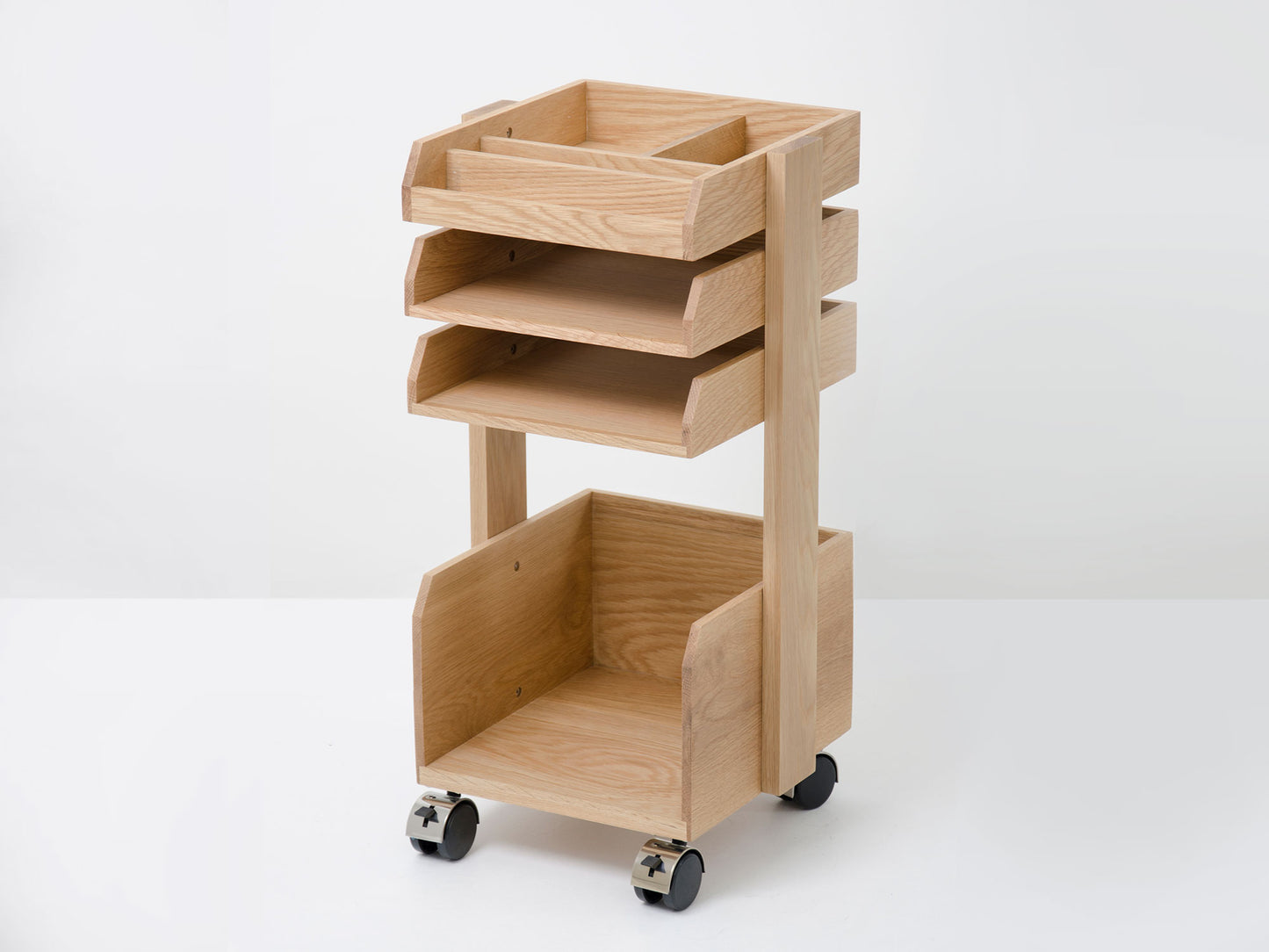 Oak Desk Trolley