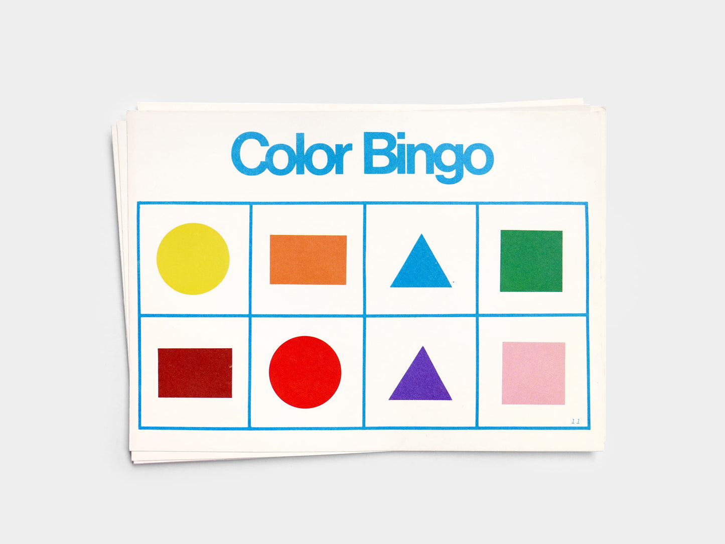 Colour Bingo Card (1970s)