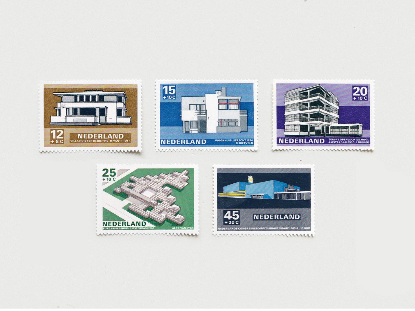 Dutch Architect Stamps (1969)