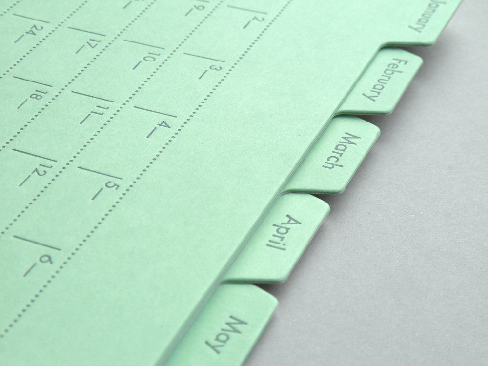 Index Card Calendar