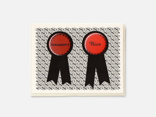 Naughty/Nice Badge Card
