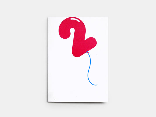 Number Balloon Card