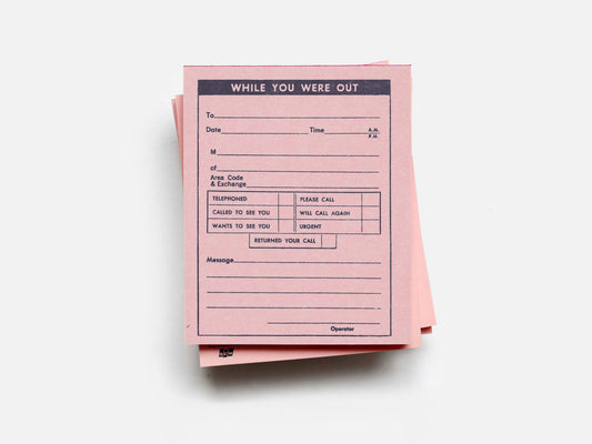 While You Were Out Notes(1980s)